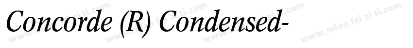 Concorde (R) Condensed字体转换